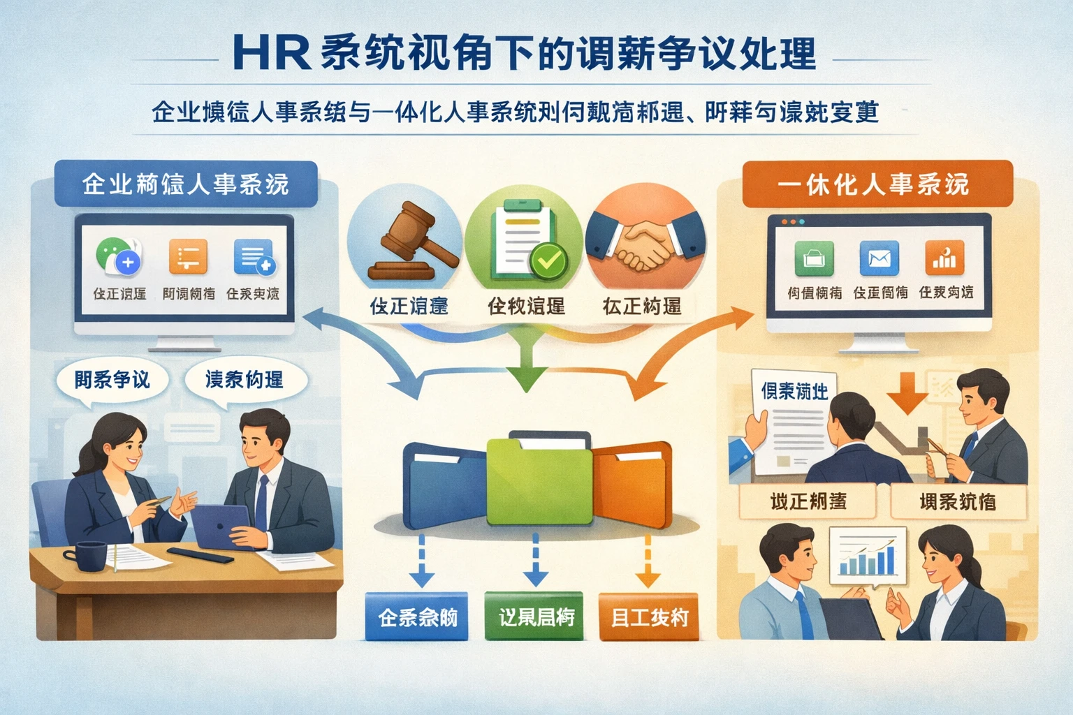 HR系统视角下的调薪争议处理：企业微信人事系统与一体化人事系统如何规范辞退、降薪与绩效变更