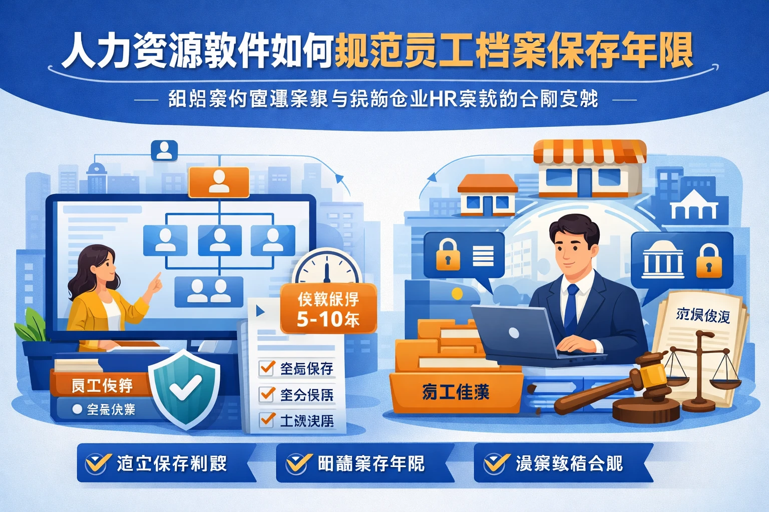 人力资源软件如何规范员工档案保存年限：组织架构管理系统与连锁企业HR系统的合规实践
