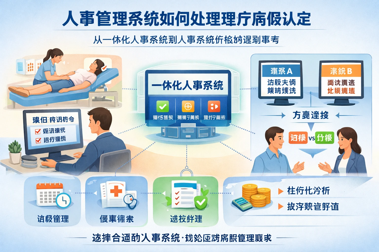 人事管理系统如何处理理疗病假认定:从一体化人事系统到人事系统价格的选型思考