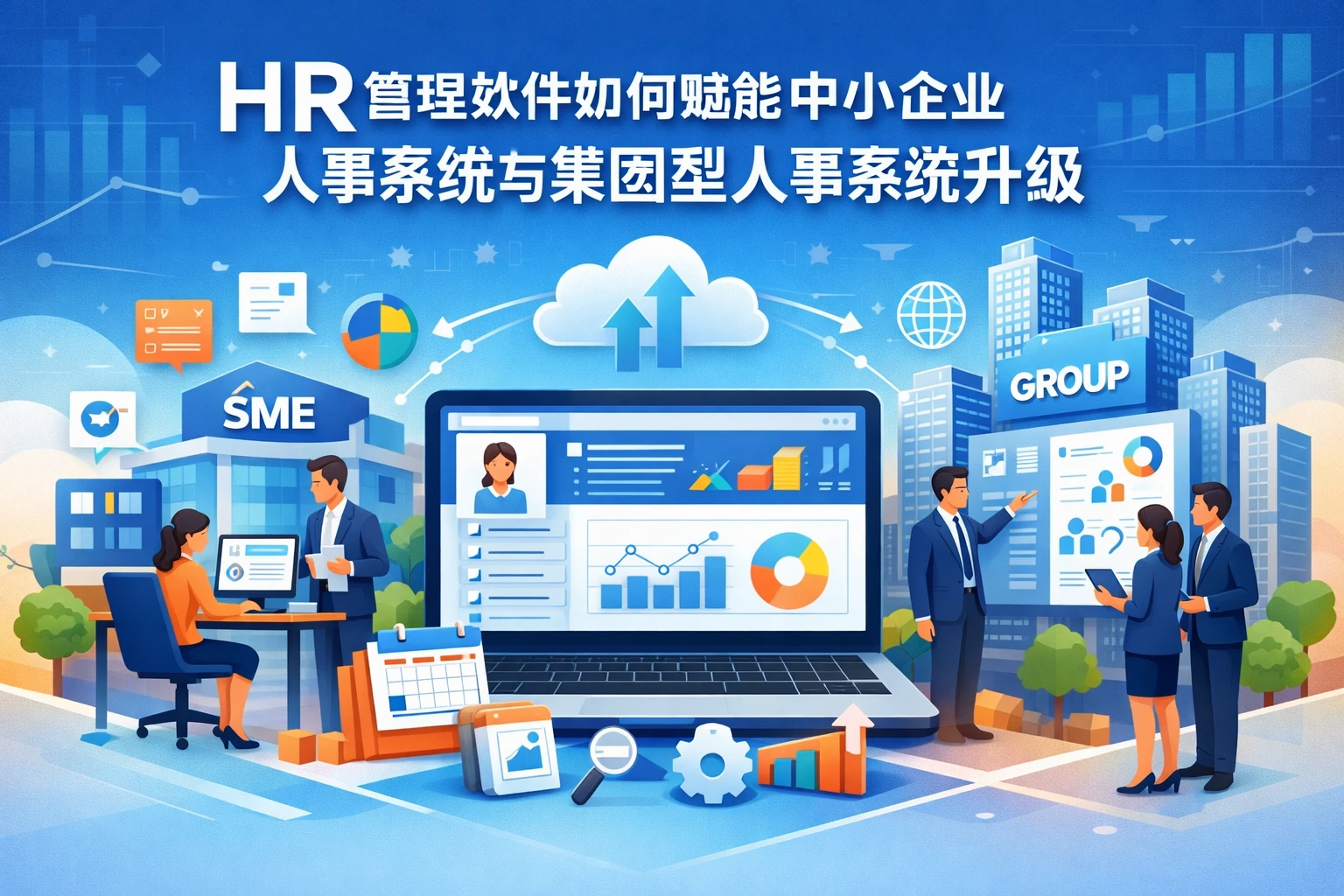 HR管理软件如何赋能中小企业人事系统与集团型人事系统升级