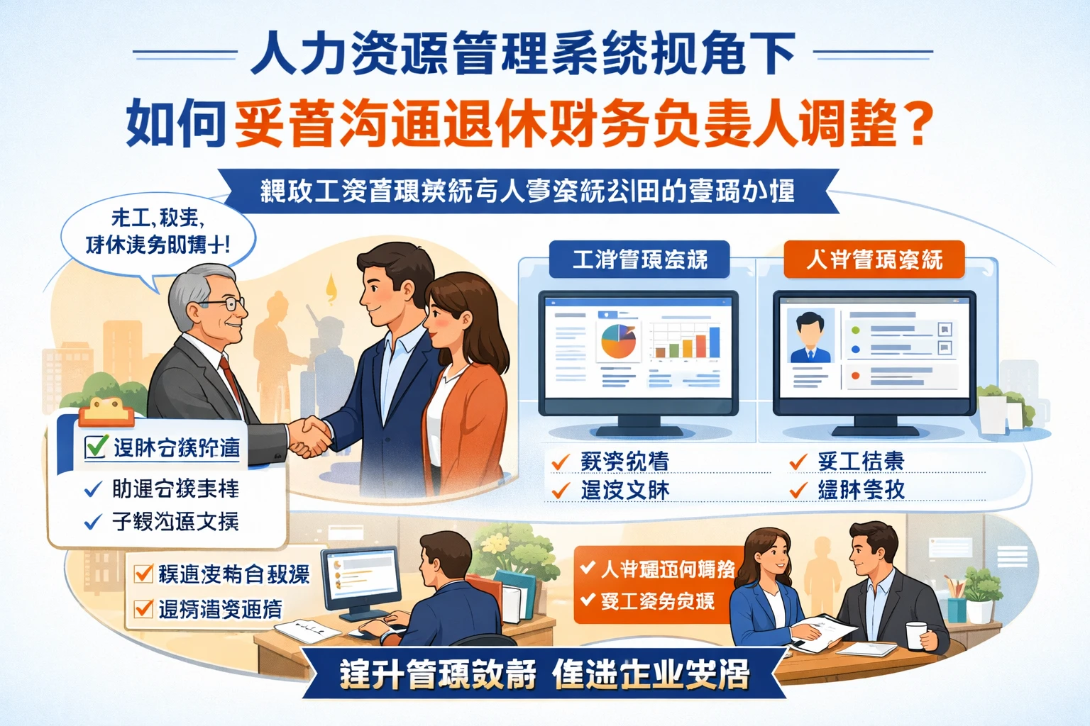 人力资源管理系统视角下，如何妥善沟通退休财务负责人调整：兼谈工资管理系统与人事系统公司的管理价值