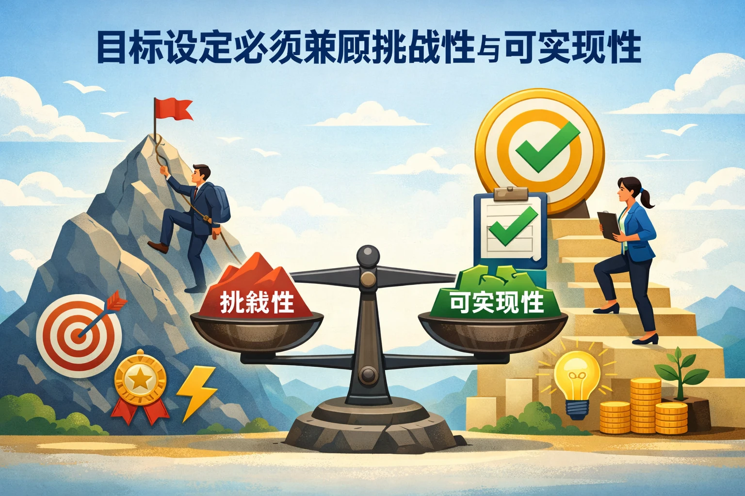 目标设定必须兼顾挑战性与可实现性