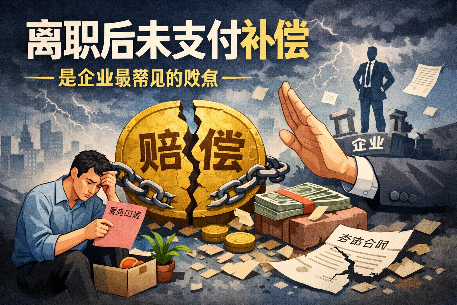 离职后未支付补偿，是企业最常见的败点