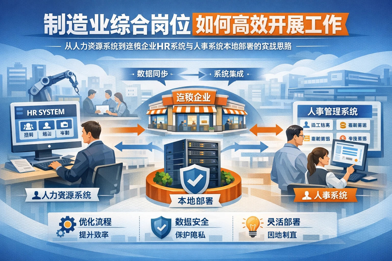 制造业综合岗位如何高效开展工作：从人力资源系统到连锁企业HR系统与人事系统本地部署的实战思路
