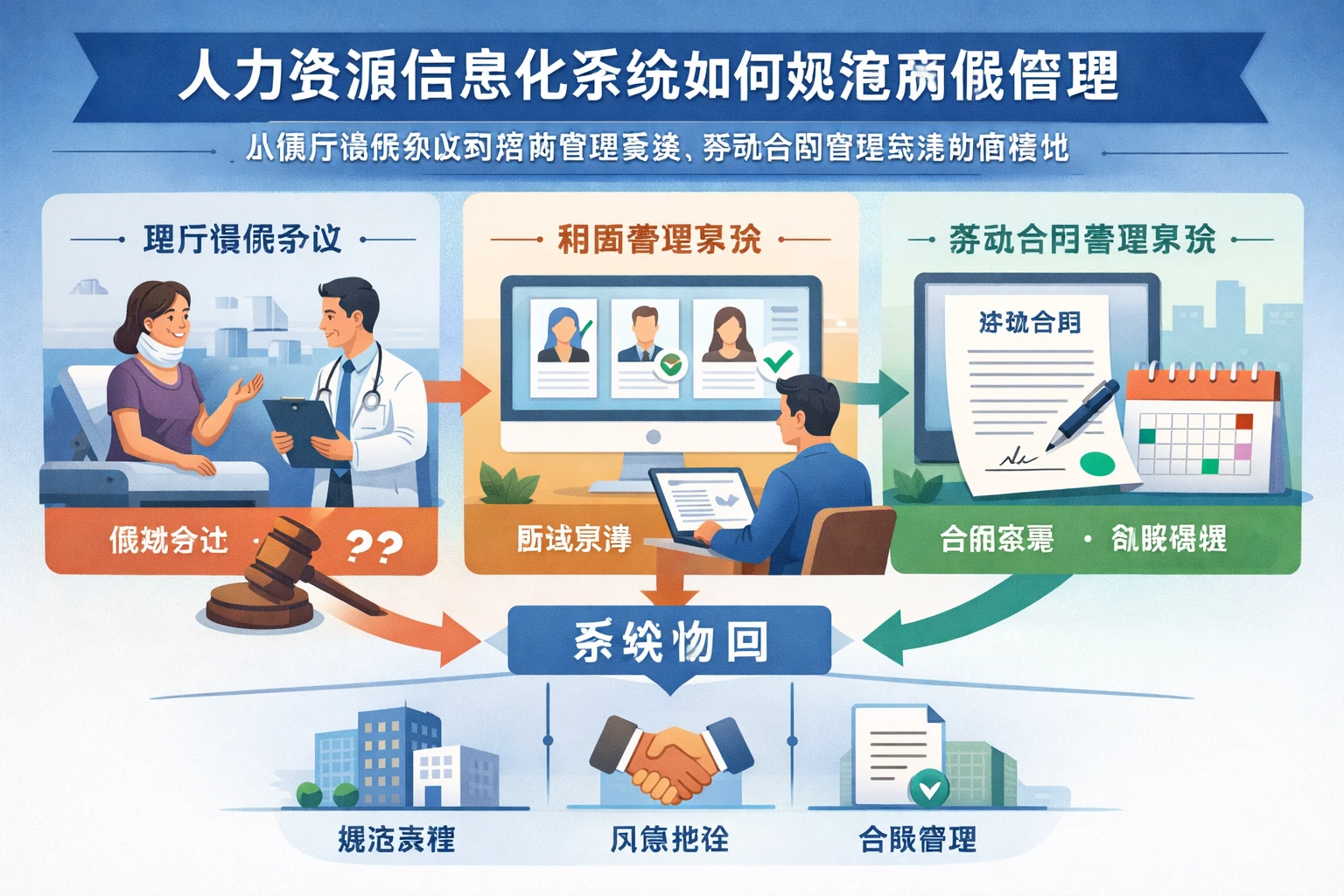 人力资源信息化系统如何规范病假管理：从理疗请假争议到招聘管理系统、劳动合同管理系统协同落地