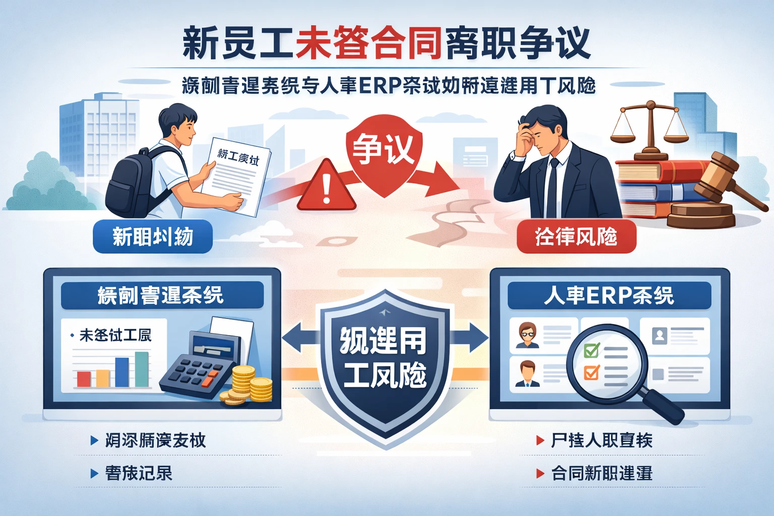 人力资源系统视角下的新员工未签合同离职争议：薪酬管理系统与人事ERP系统如何规避用工风险