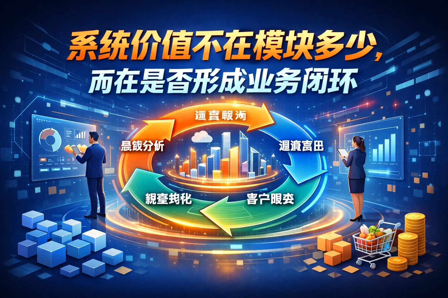 系统价值不在模块多少,而在是否形成业务闭环