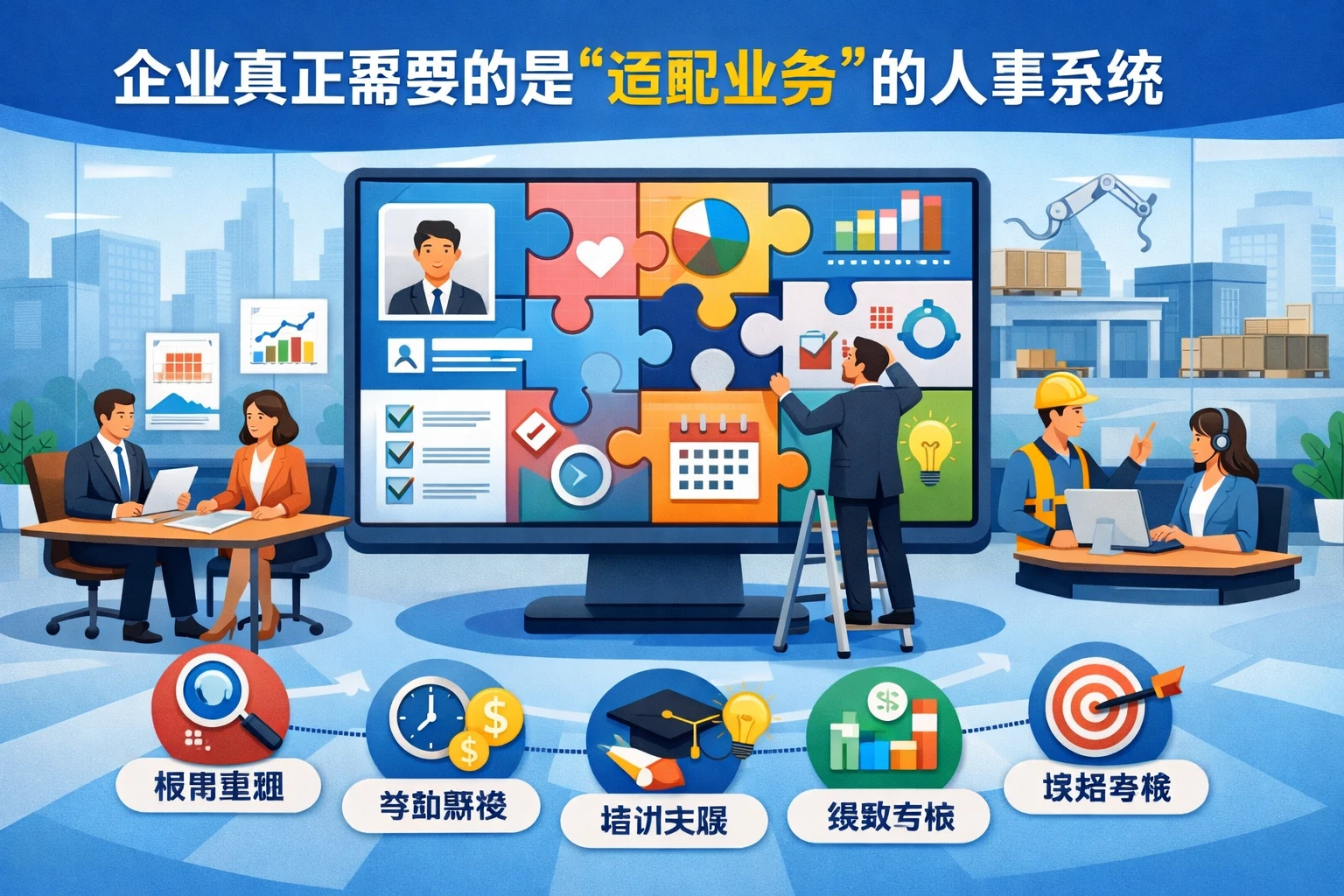 企业真正需要的是“适配业务”的人事系统