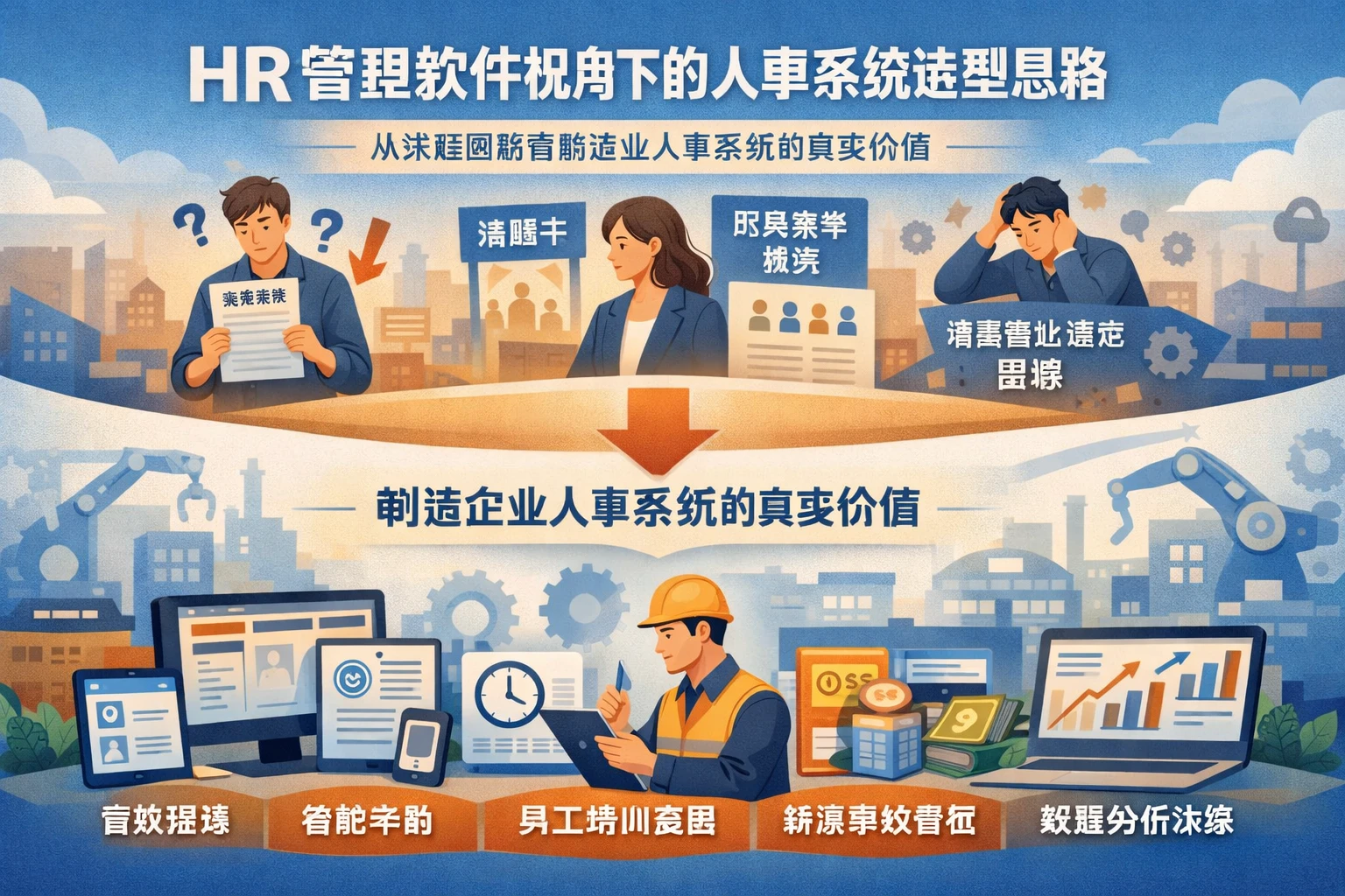 HR管理软件视角下的人事系统选型思路：从求职困境看制造业人事系统的真实价值