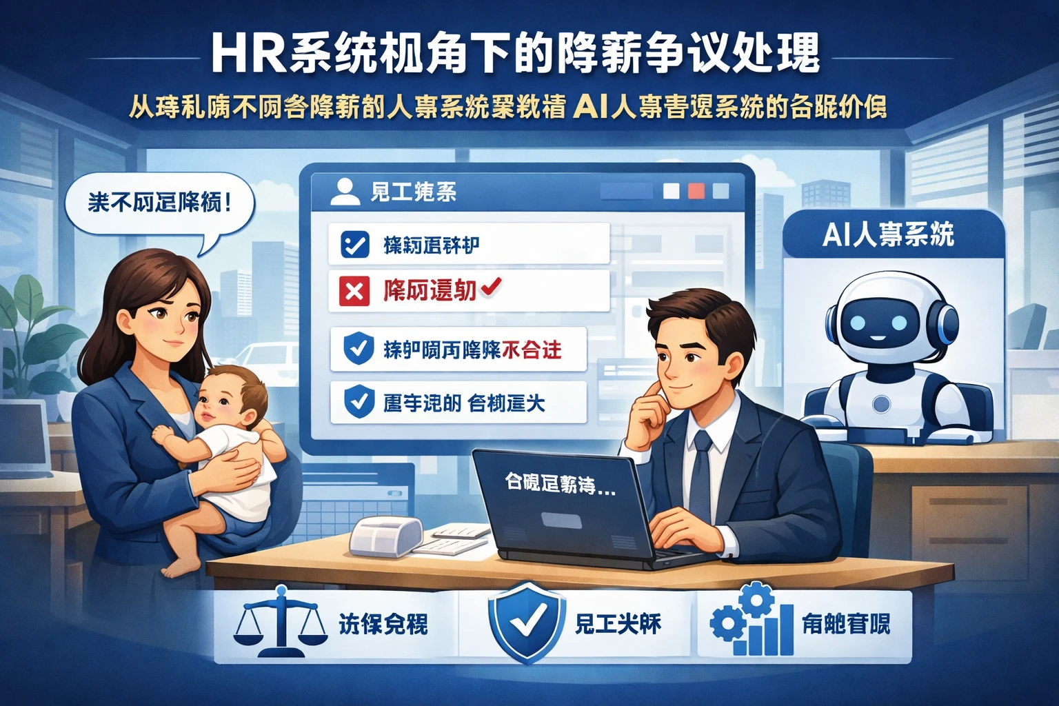 HR系统视角下的降薪争议处理：从哺乳期不同意降薪的人事系统案例看AI人事管理系统的合规价值