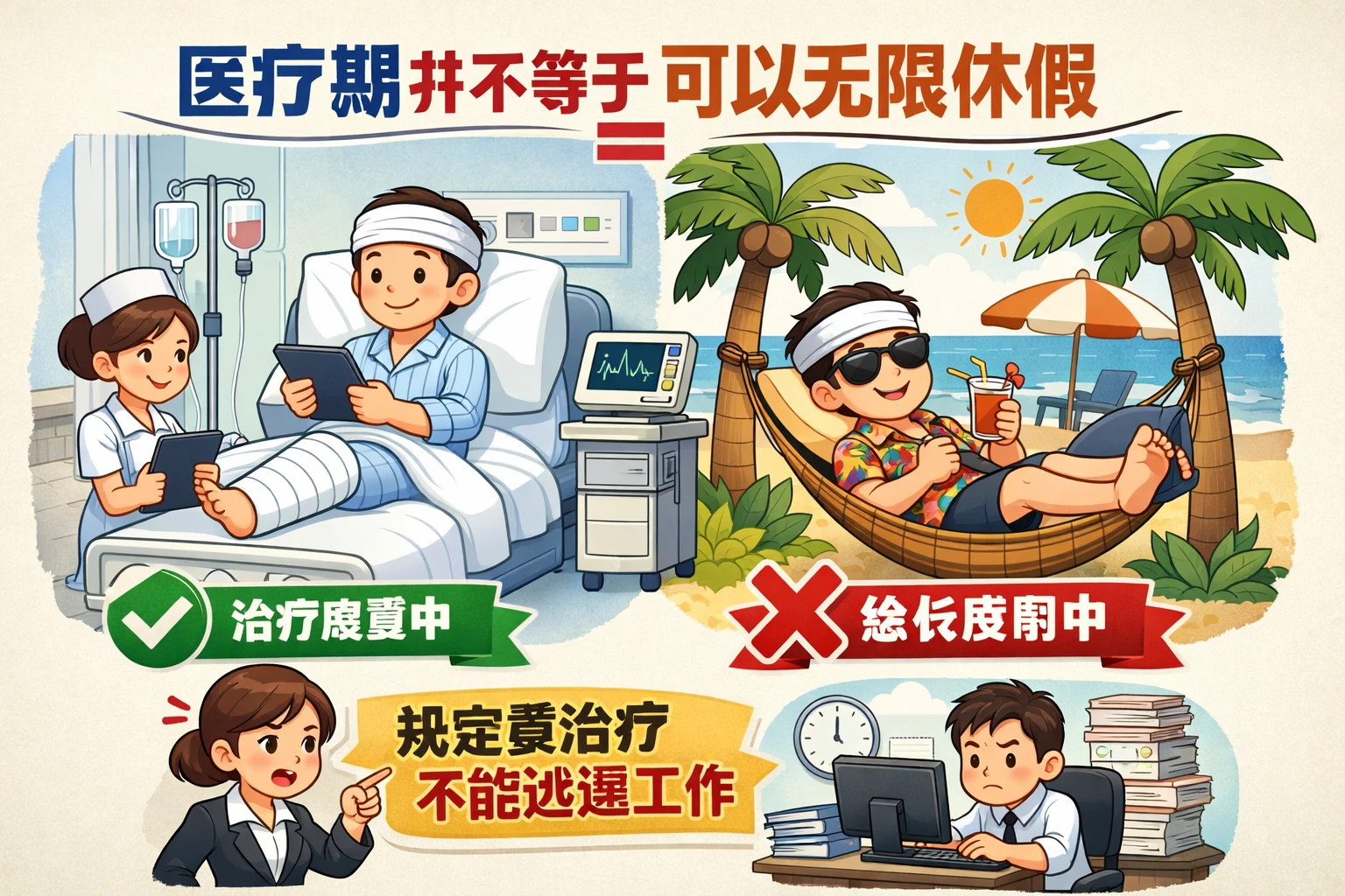 医疗期并不等于可以无限休假