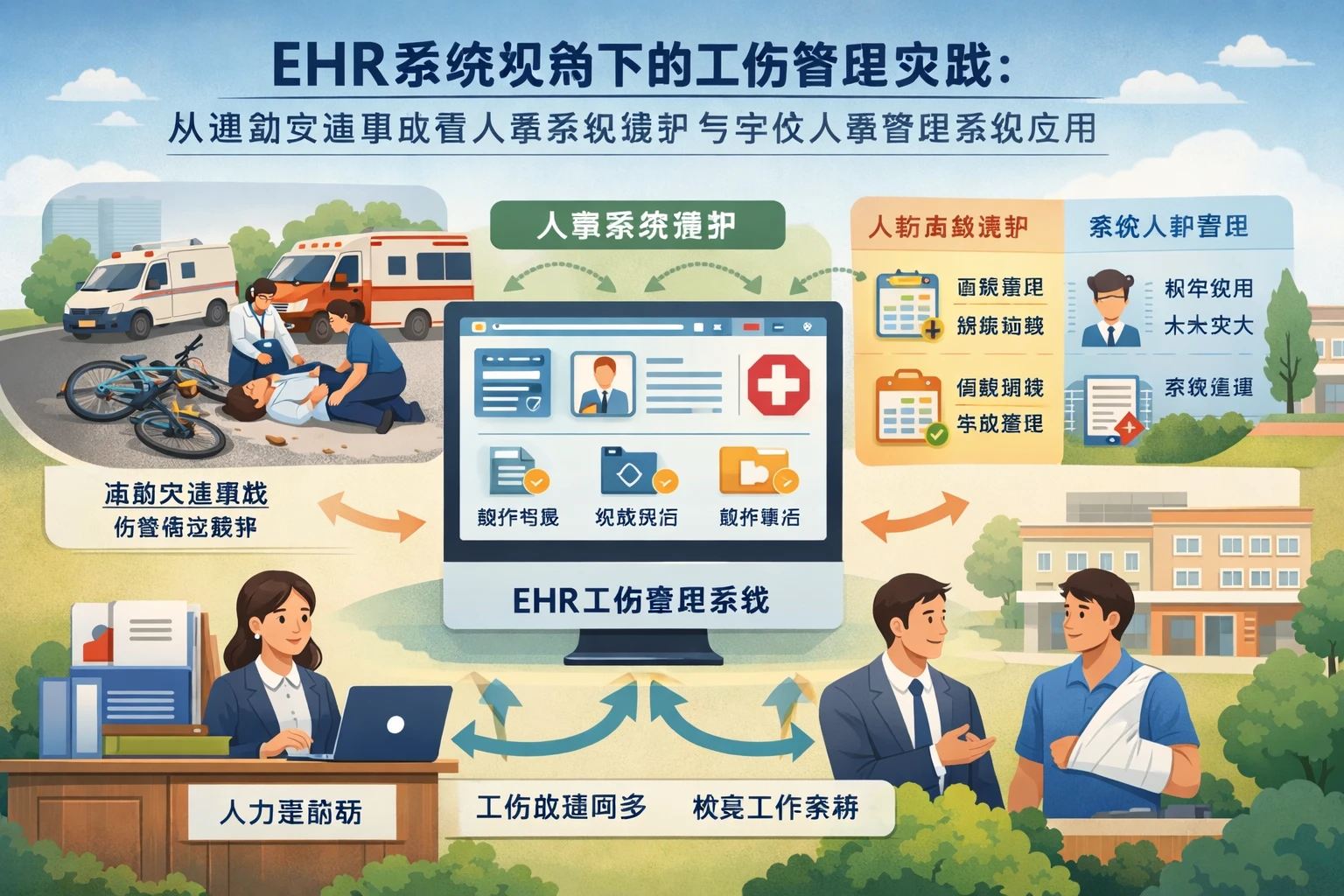 ehr系统视角下的工伤管理实践：从通勤交通事故看人事系统维护与学校人事管理系统应用