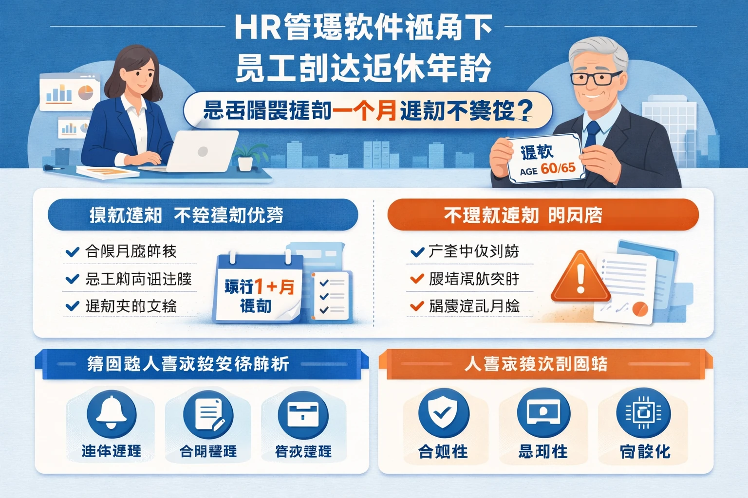 HR管理软件视角下，员工到达退休年龄是否需要提前一个月通知不续签？集团型人事系统实务解析与人事系统评测思路
