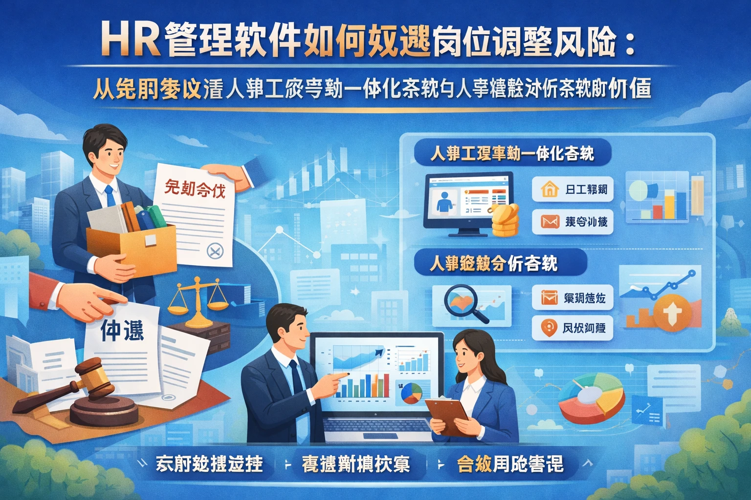 HR管理软件如何规避岗位调整风险:从免职争议看人事工资考勤一体化系统与人事数据分析系统的价值