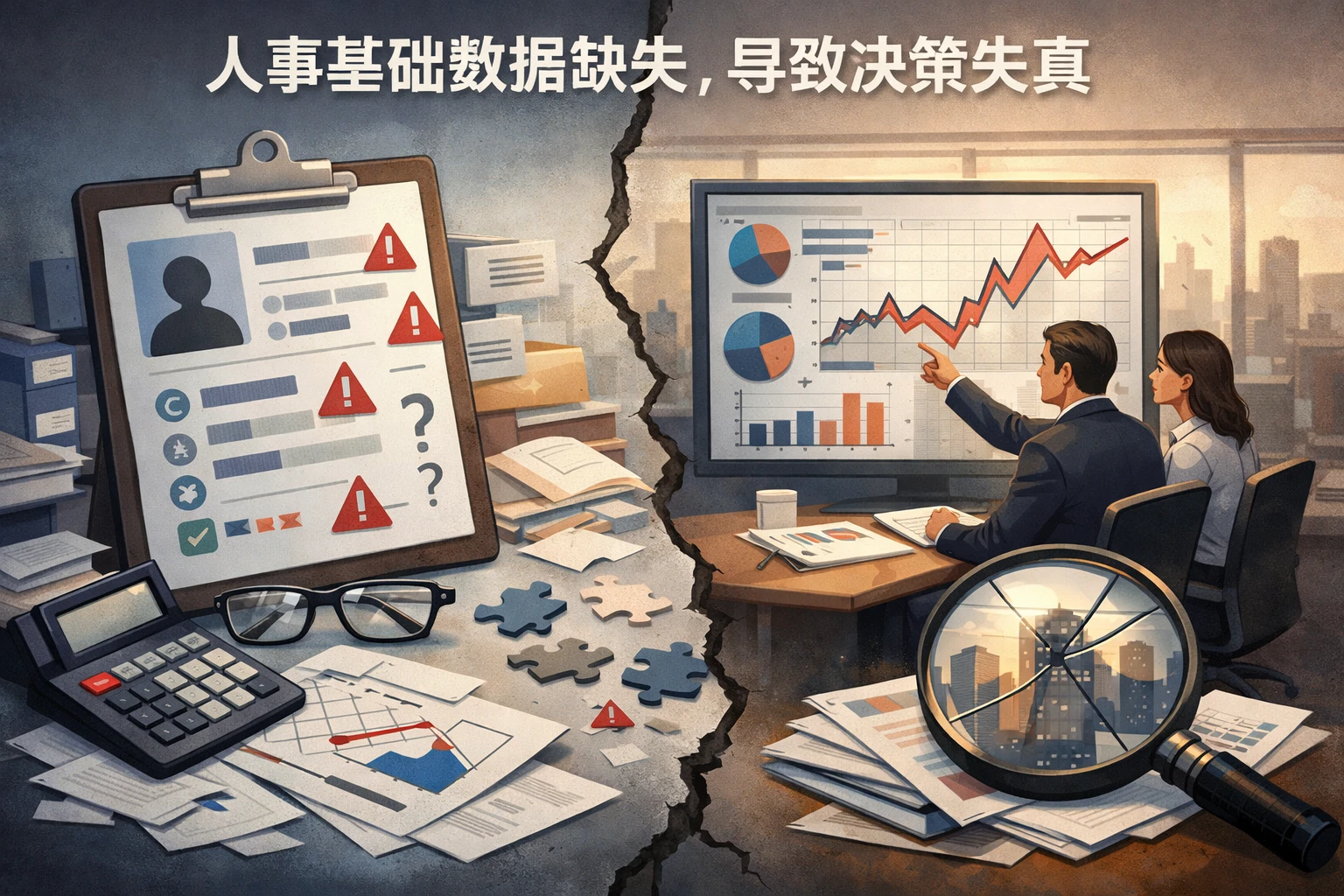 人事基础数据缺失，导致决策失真