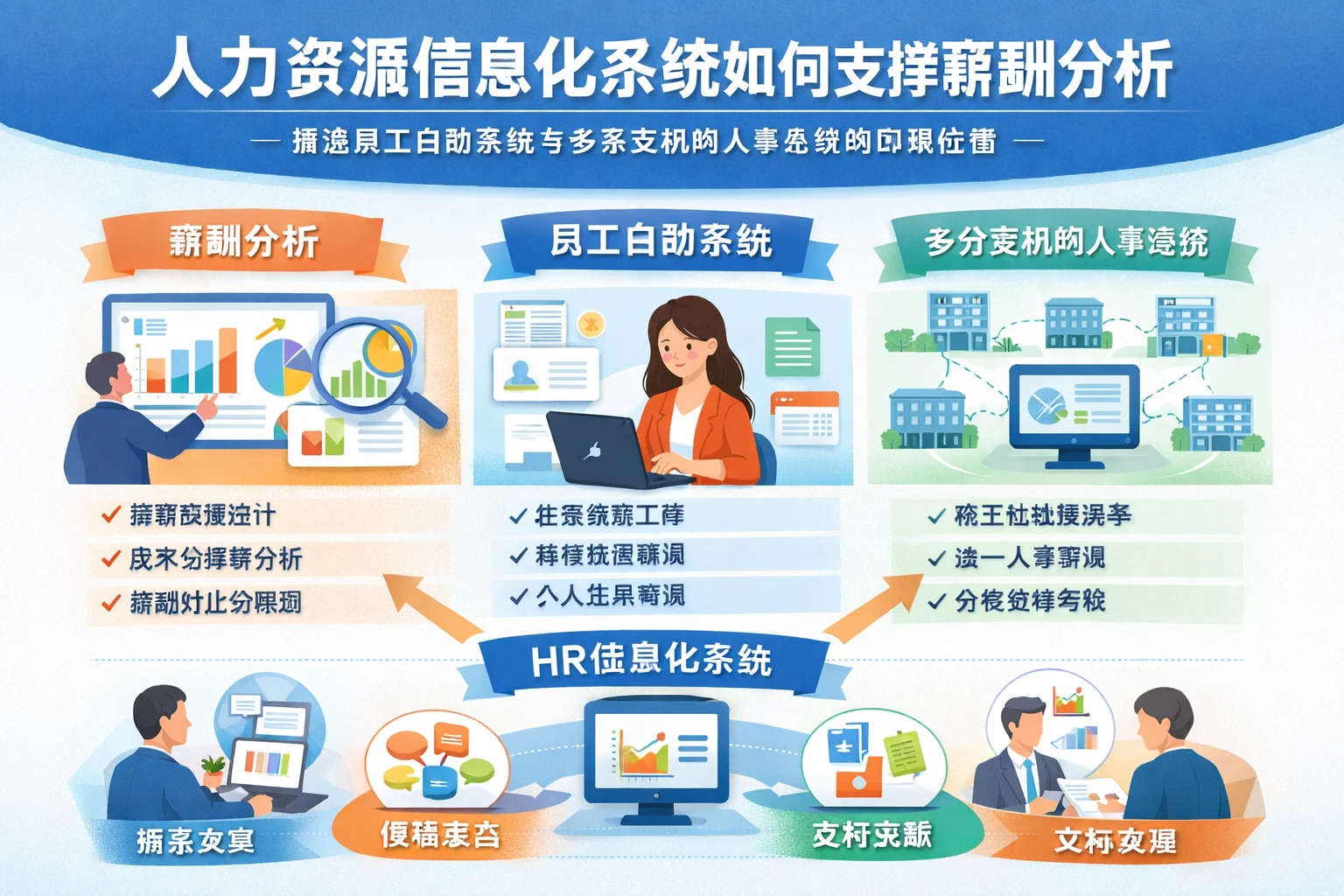 人力资源信息化系统如何支撑薪酬分析：兼谈员工自助系统与多分支机构人事系统的应用价值