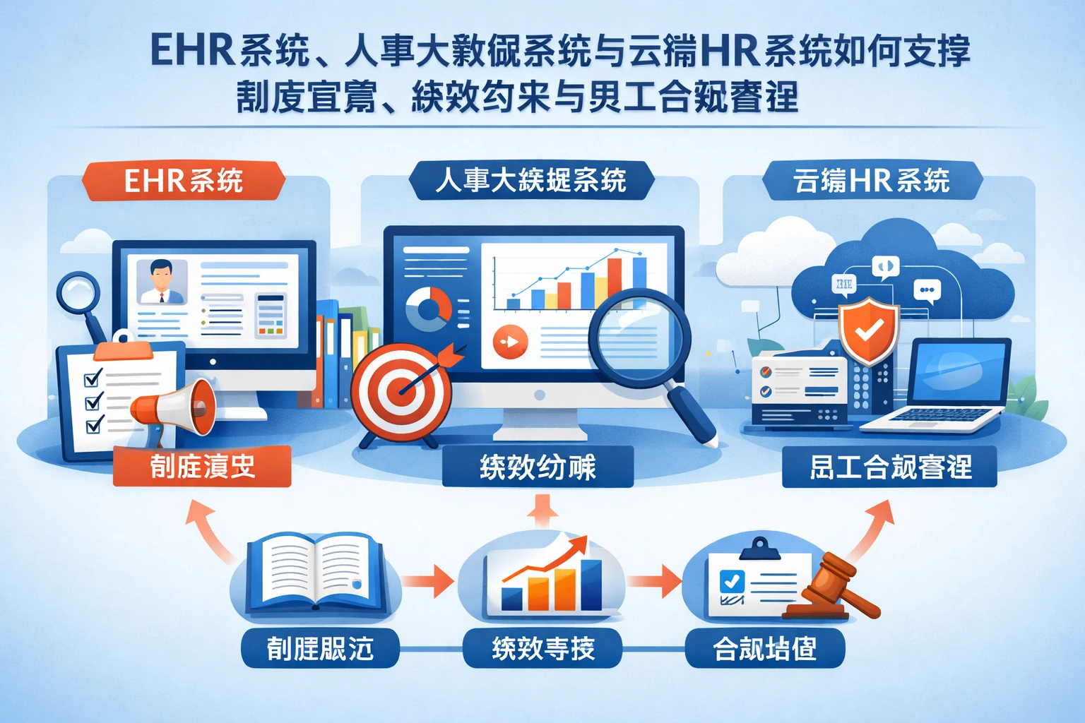 ehr系统、 人事大数据系统与云端HR系统如何支撑制度宣贯、绩效约束与员工合规管理