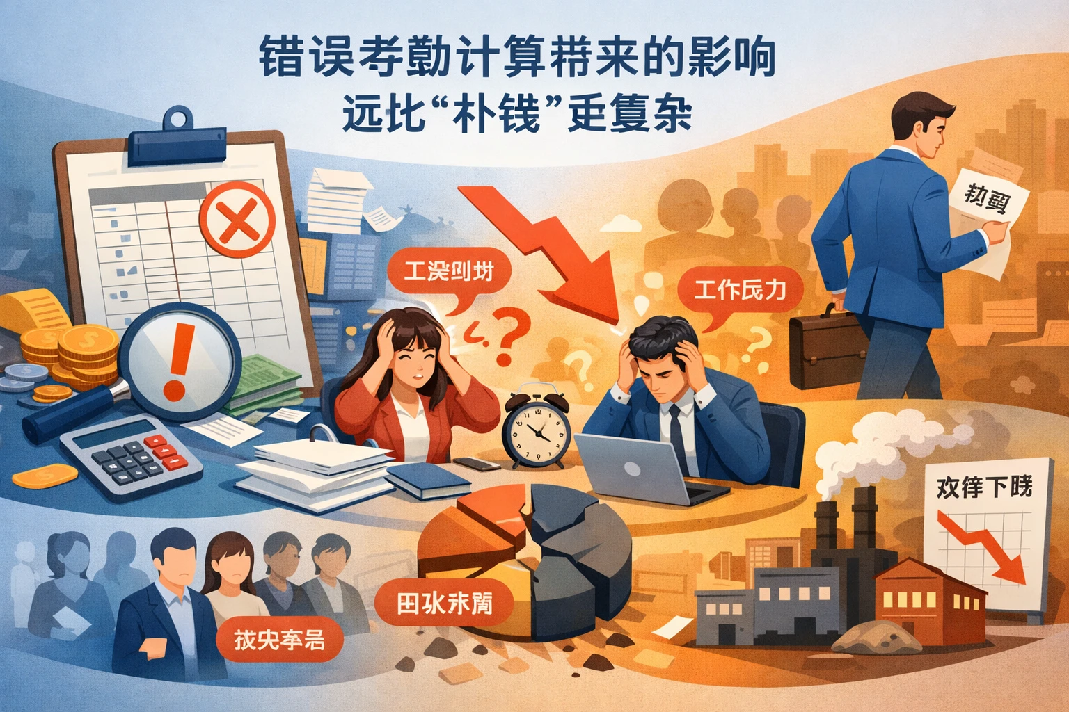 错误考勤计算带来的影响，远比“补钱”更复杂