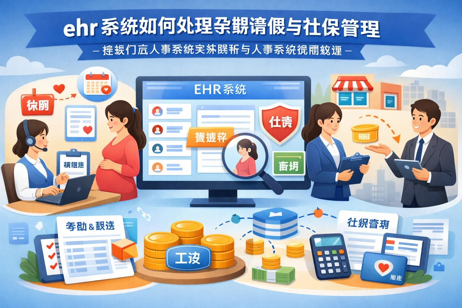 ehr系统如何处理孕期请假与社保管理：连锁门店人事系统实务解析与人事系统使用教程