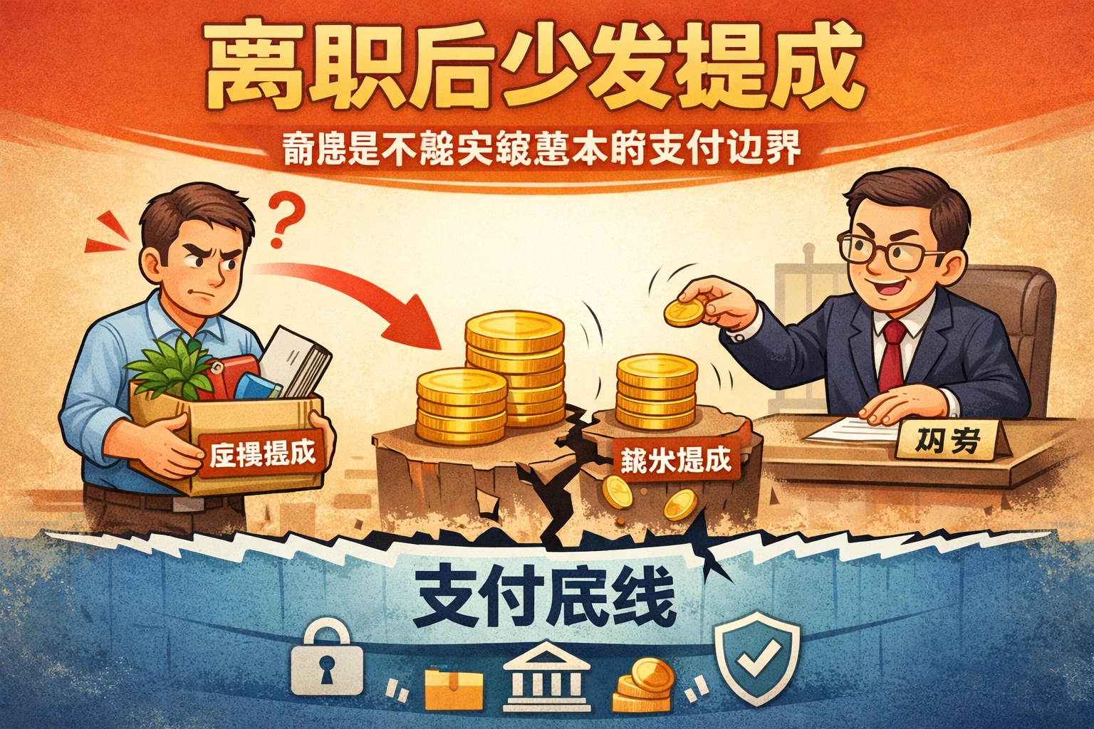 离职后少发提成,前提是不能突破基本的支付边界