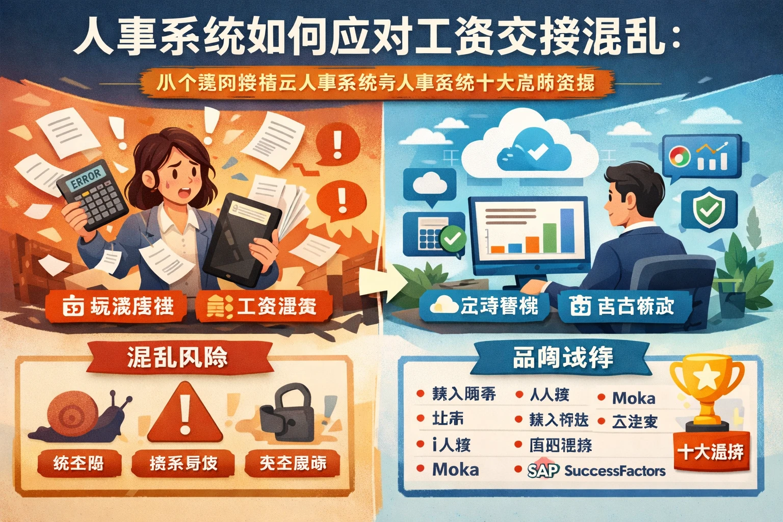 人事系统如何应对工资交接混乱：从个案风险看云人事系统与人事系统十大品牌选择