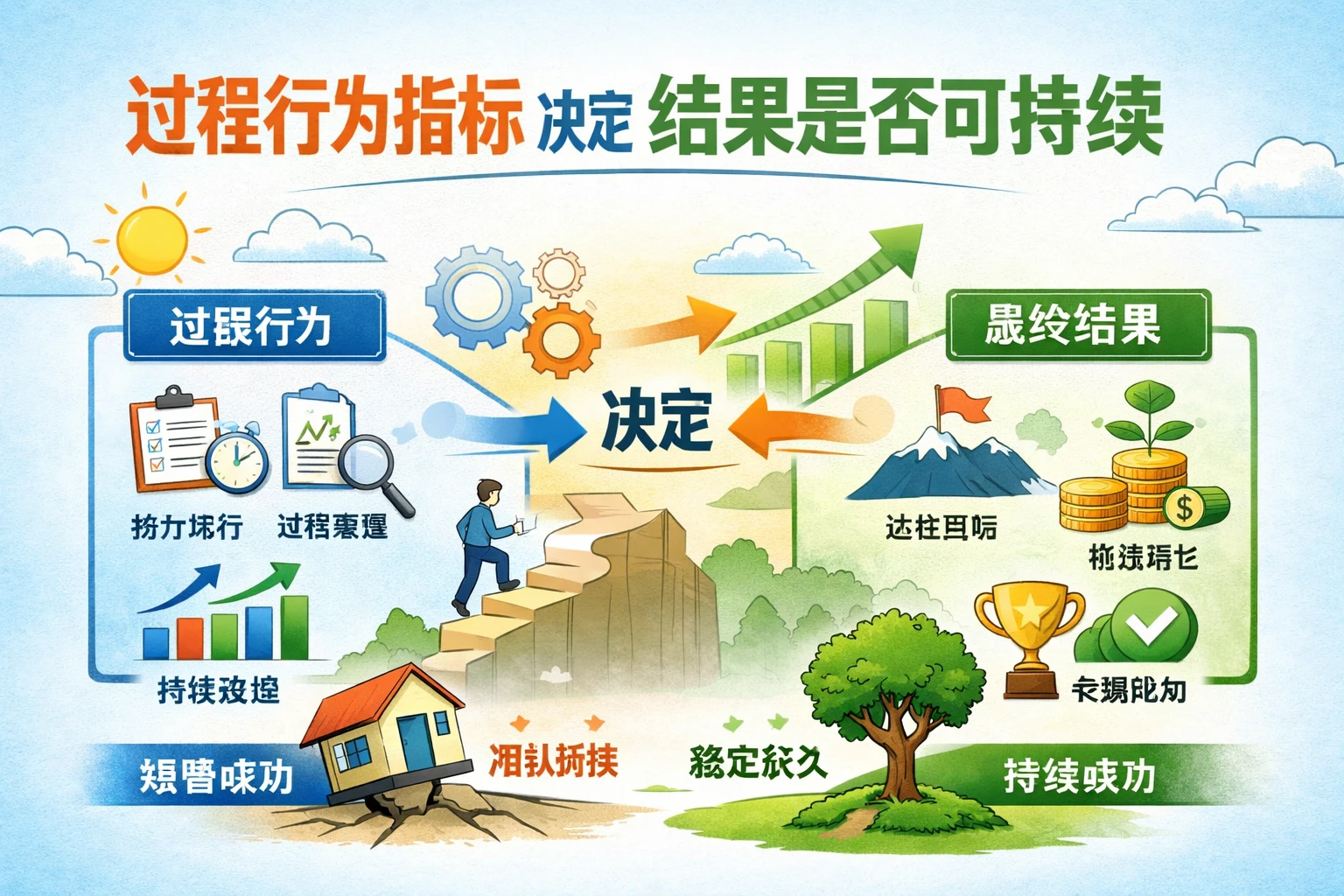 过程行为指标决定结果是否可持续