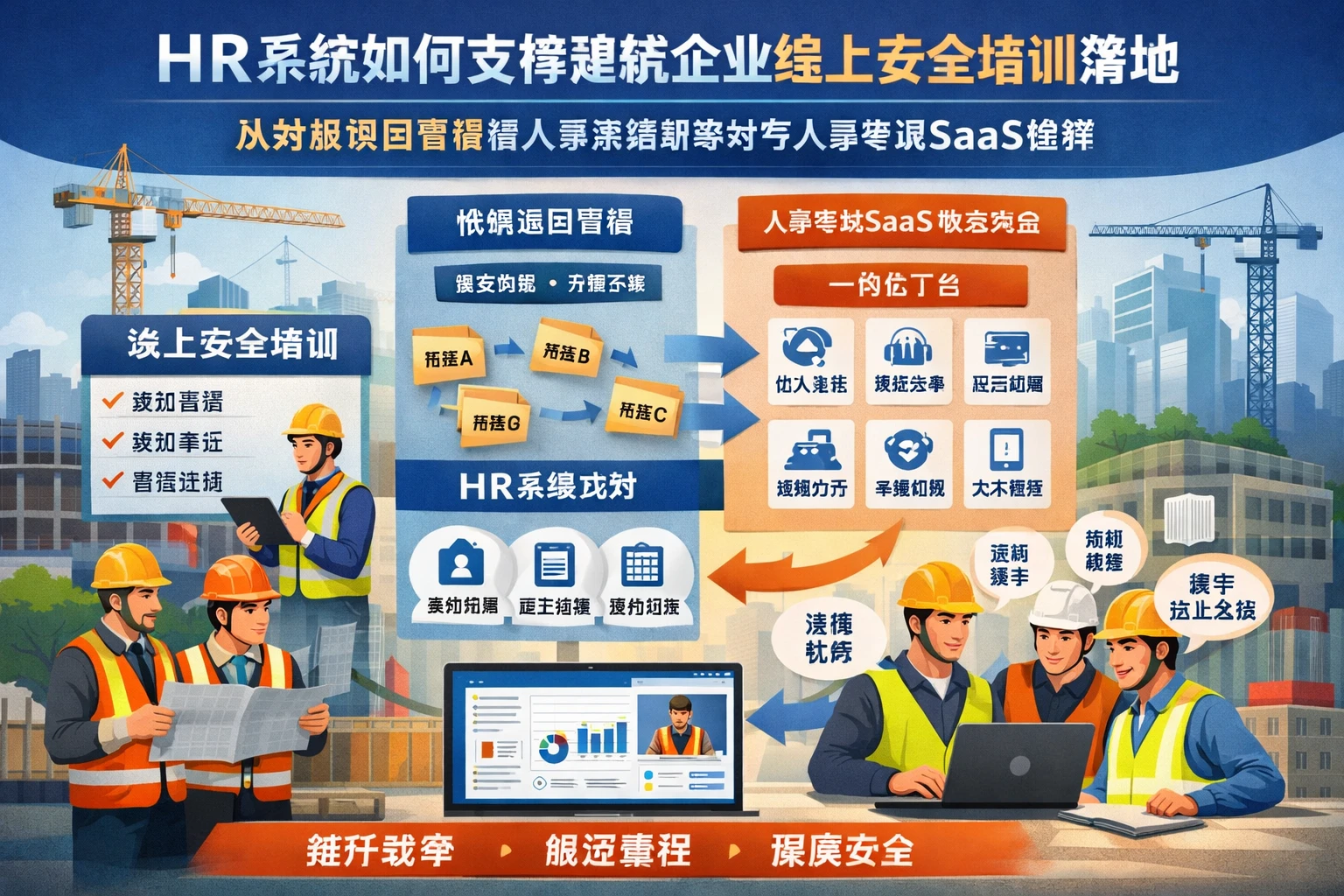HR系统如何支撑建筑企业线上安全培训落地：从分散项目管理看人事系统哪家好与人事管理SaaS选择