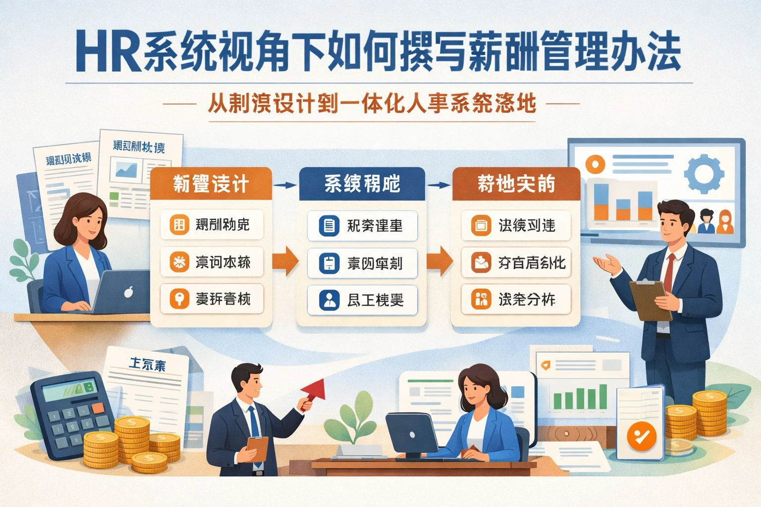 HR系统视角下如何撰写薪酬管理办法:从制度设计到一体化人事系统落地