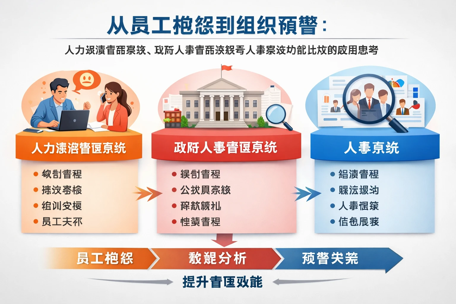 从员工抱怨到组织预警：人力资源管理系统、政府人事管理系统与人事系统功能比较的应用思考