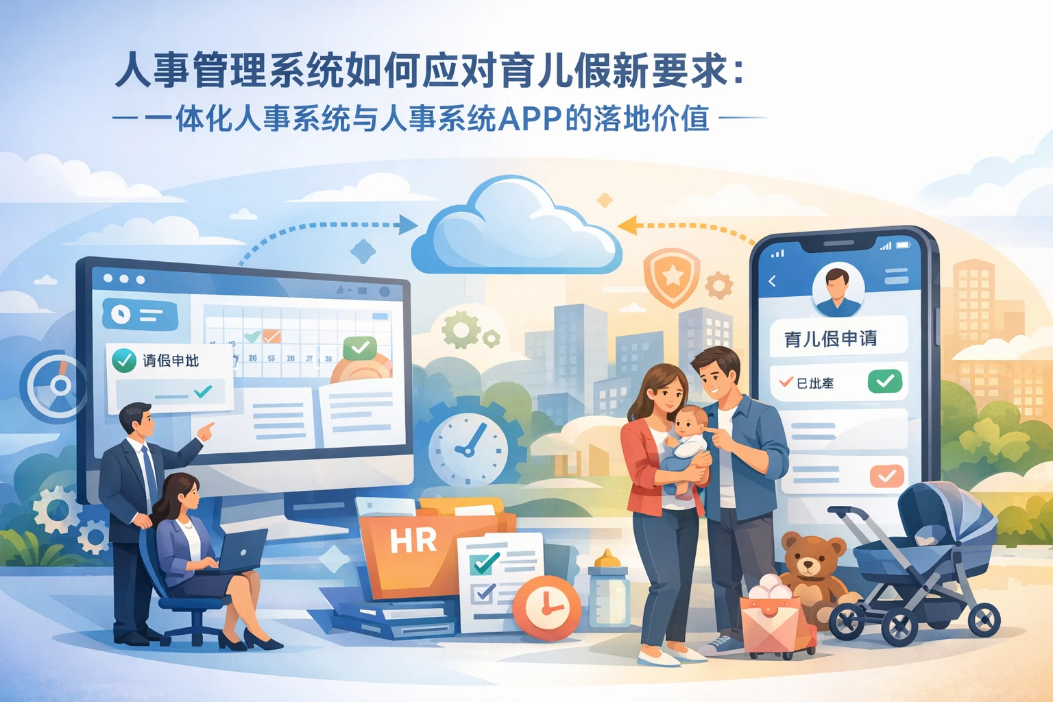 人事管理系统如何应对育儿假新要求：一体化人事系统与人事系统APP的落地价值
