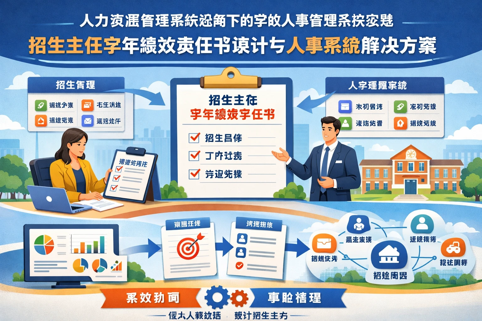 人力资源管理系统视角下的学校人事管理系统实践：招生主任学年绩效责任书设计与人事系统解决方案