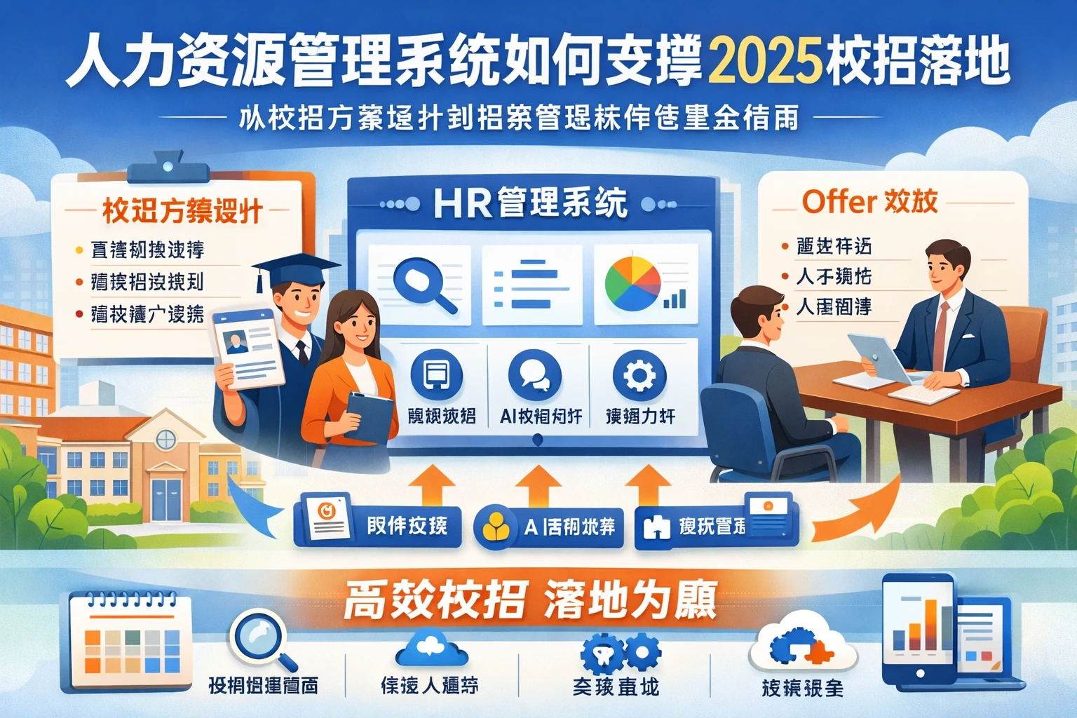 人力资源管理系统如何支撑2025校招落地：从校招方案设计到招聘管理软件选型全指南