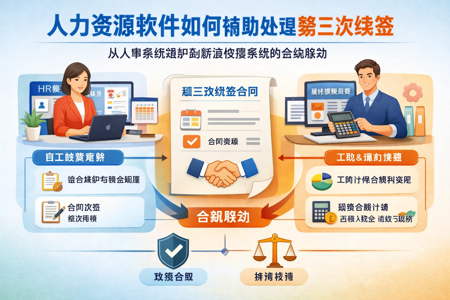人力资源软件如何辅助处理第三次续签：从人事系统维护到薪资核算系统的合规联动