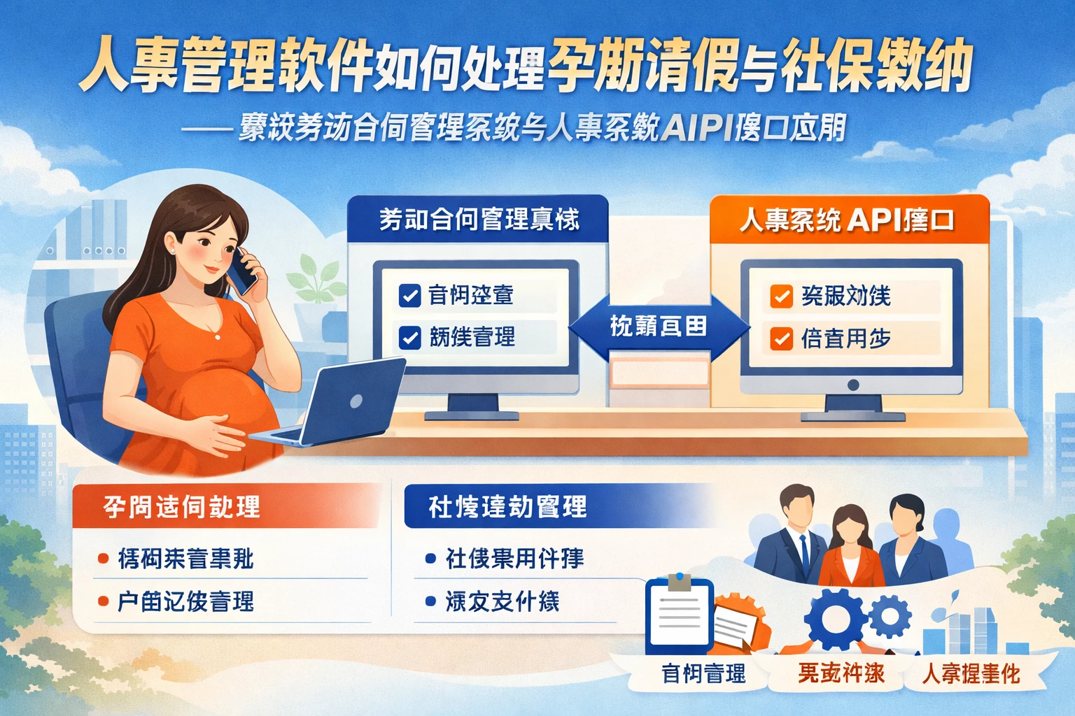 人事管理软件如何处理孕期请假与社保缴纳——兼谈劳动合同管理系统与人事系统API接口应用