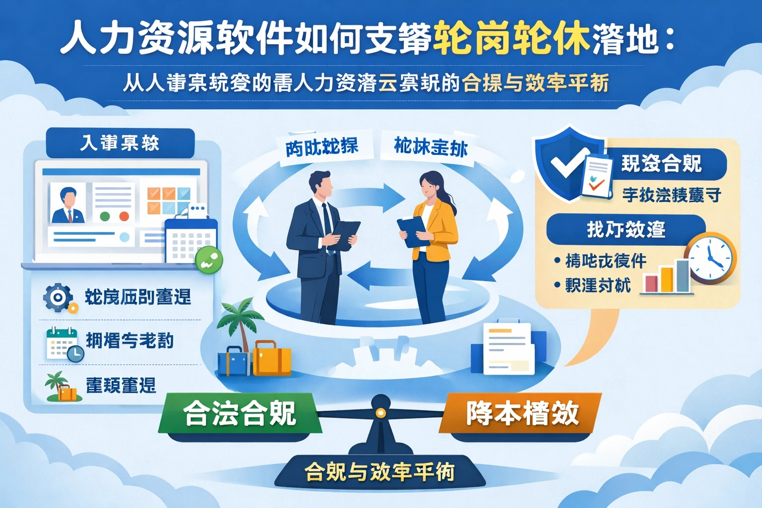 人力资源软件如何支撑轮岗轮休落地：从人事系统案例看人力资源云系统的合规与效率平衡