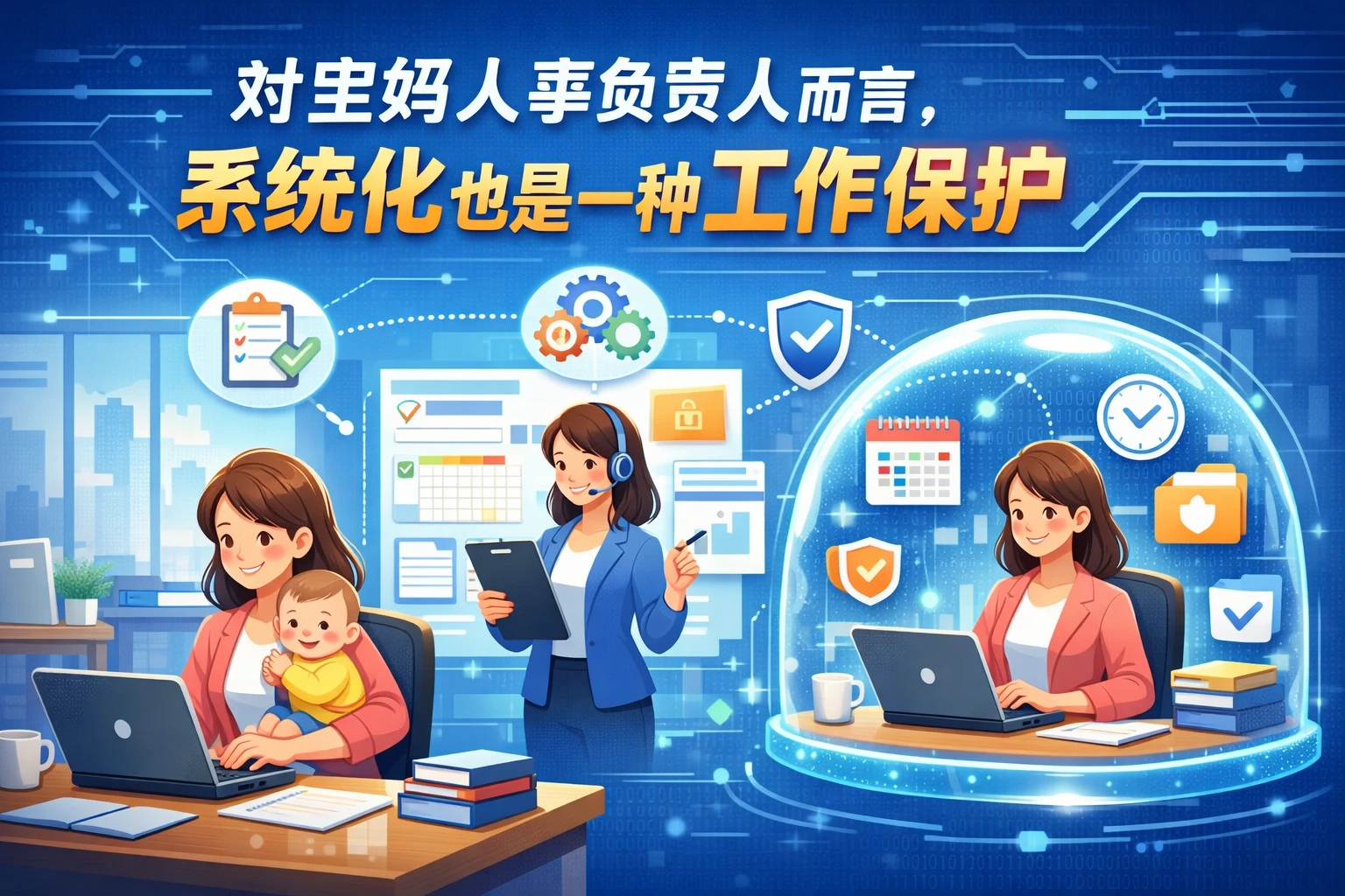 对宝妈人事负责人而言，系统化也是一种工作保护