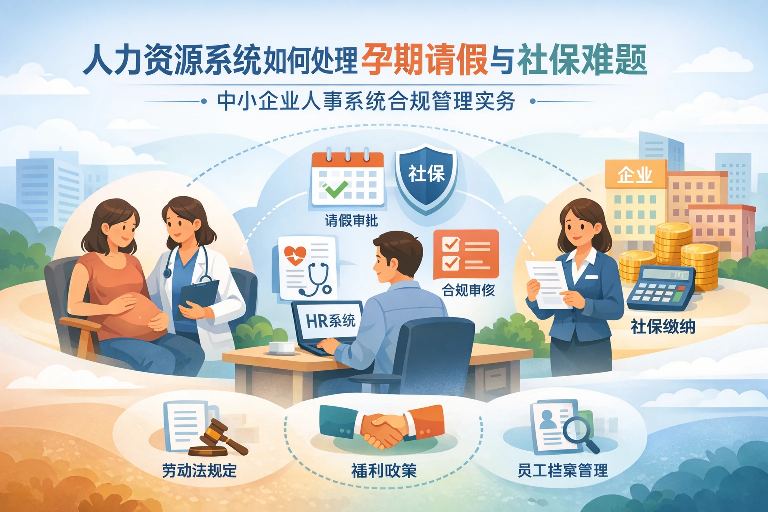 人力资源系统如何处理孕期请假与社保难题：中小企业人事系统合规管理实务