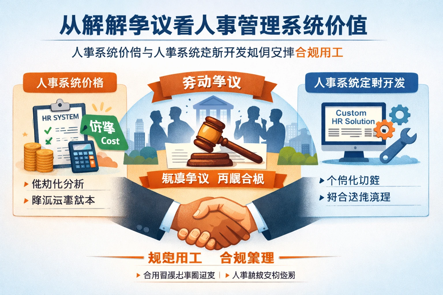 从解除争议看人事管理系统价值：人事系统价格与人事系统定制开发如何支撑合规用工
