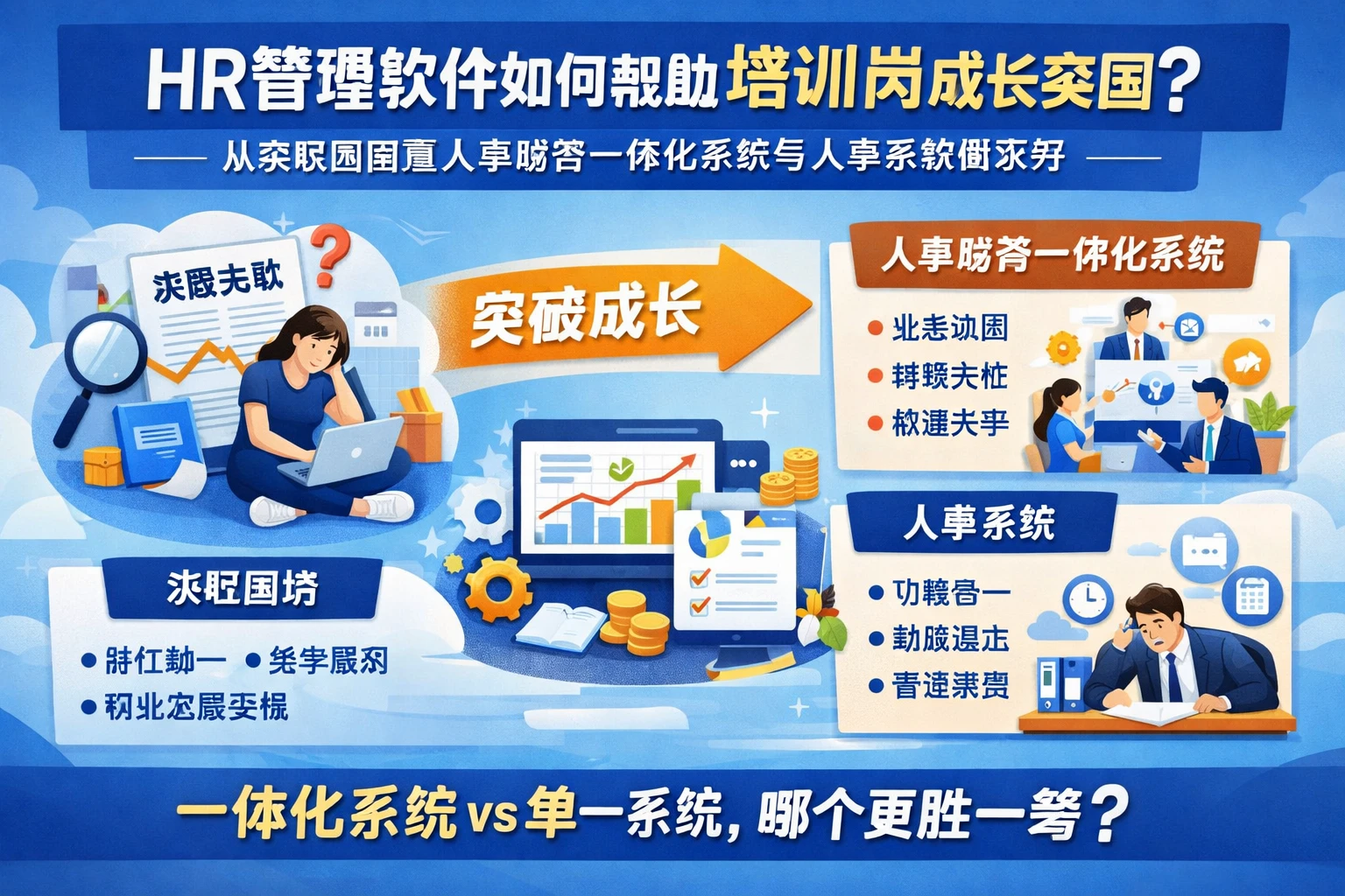 HR管理软件如何帮助培训岗成长突围？从求职困局看人事财务一体化系统与人事系统哪家好