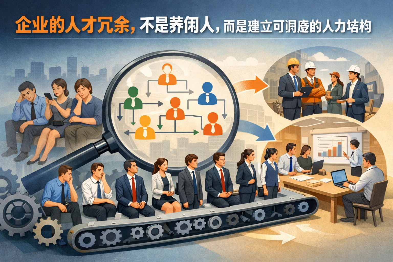 企业的人才冗余,不是养闲人,而是建立可调度的人力结构