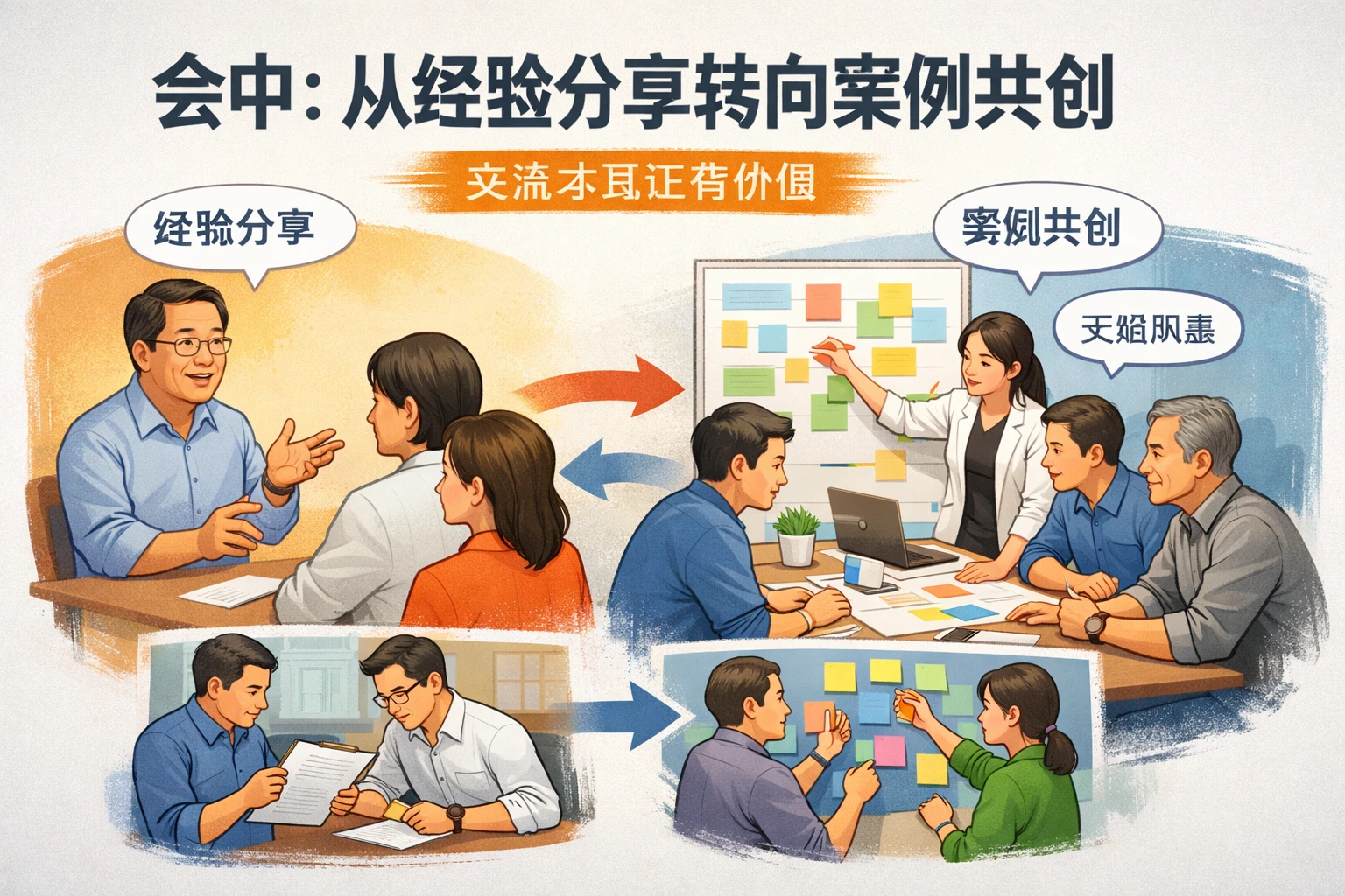 会中：从经验分享转向案例共创，交流才真正有价值