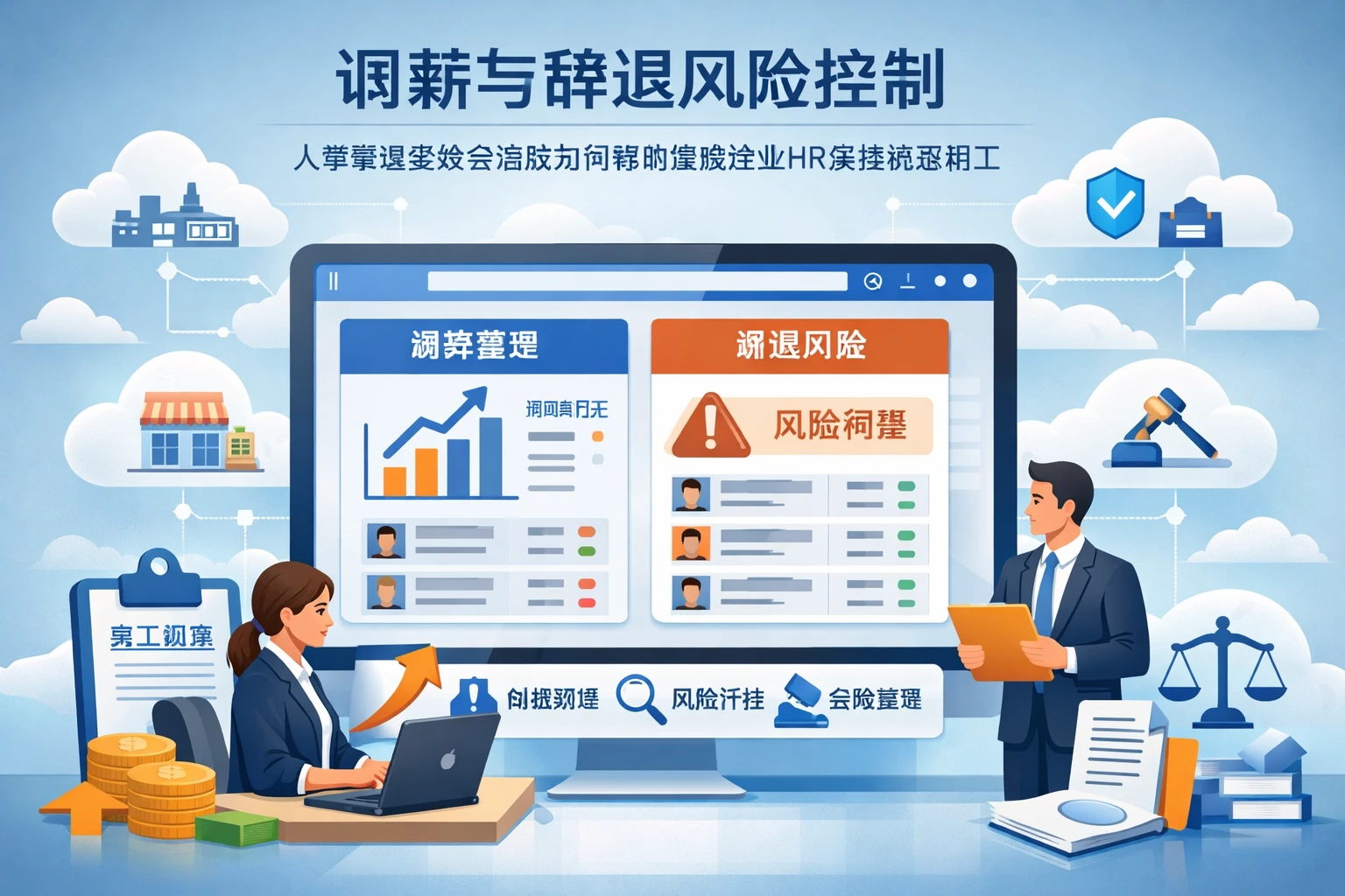 HR管理软件视角下的调薪与辞退风险控制：人事管理系统云端版如何帮助连锁企业HR系统规范用工