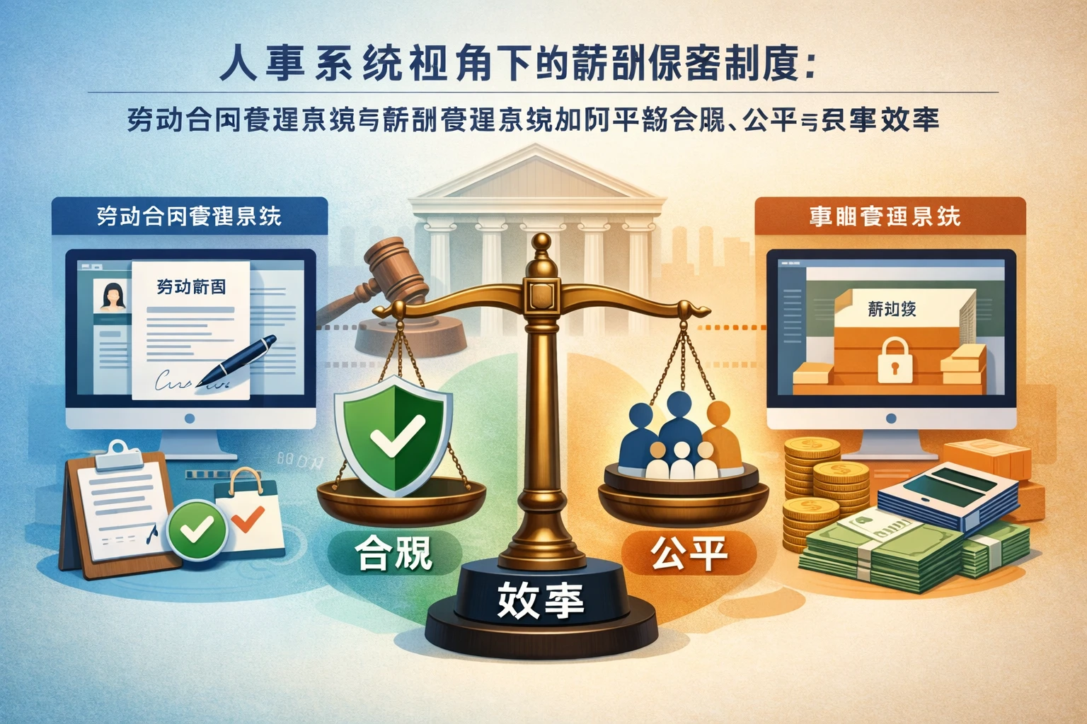 人事系统视角下的薪酬保密制度：劳动合同管理系统与薪酬管理系统如何平衡合规、公平与效率