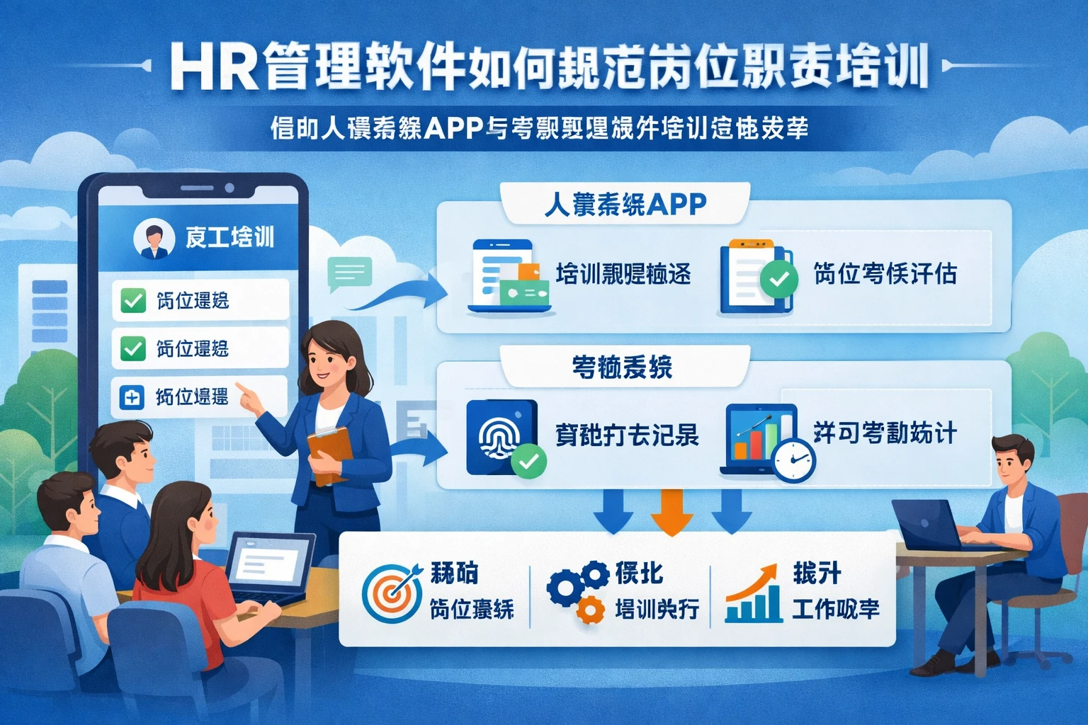HR管理软件如何规范岗位职责培训:借助人事系统APP与考勤系统提升培训落地效率