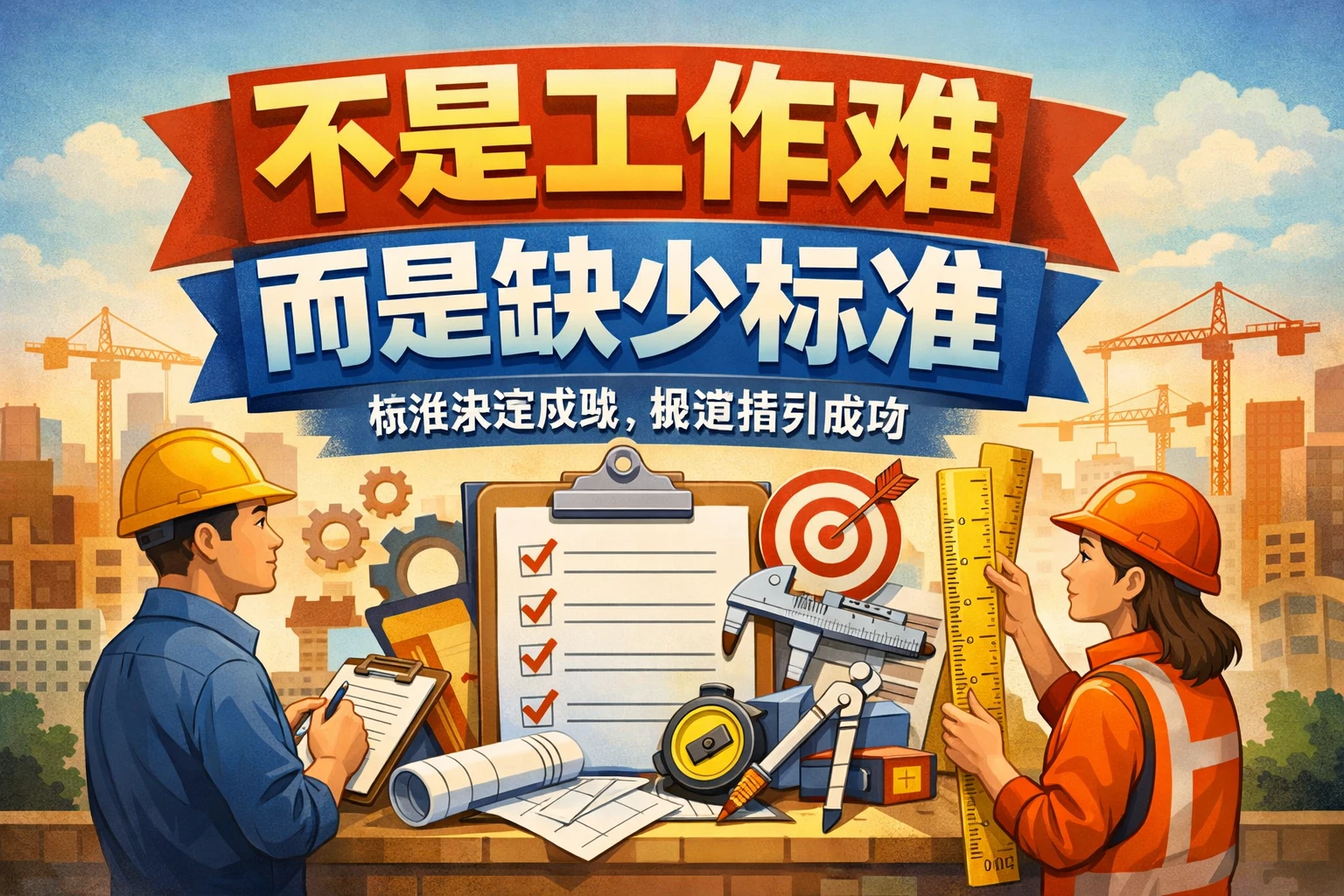 不是工作难，而是缺少标准