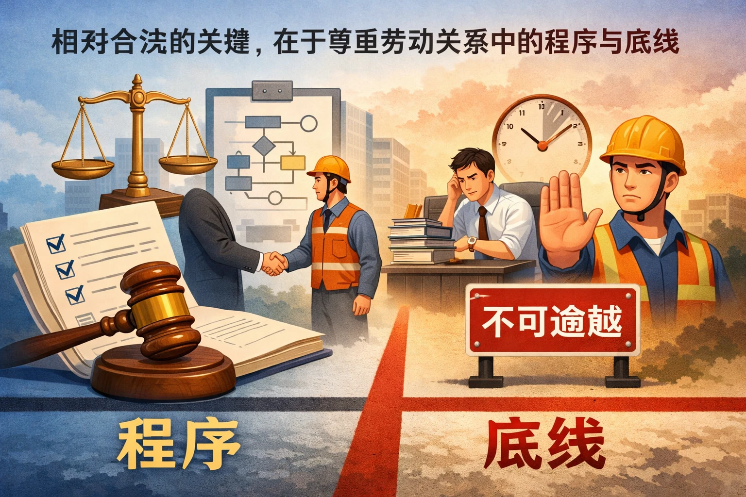 相对合法的关键，在于尊重劳动关系中的程序与底线
