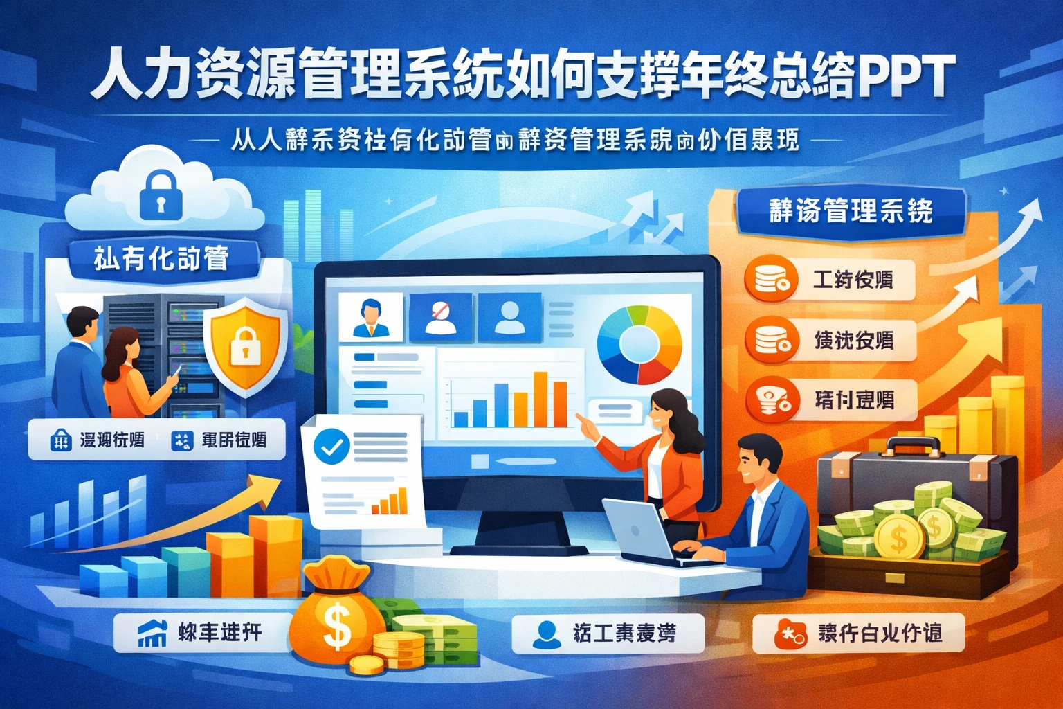 人力资源管理系统如何支撑年终总结PPT：从人事系统私有化部署到薪资管理系统的价值呈现
