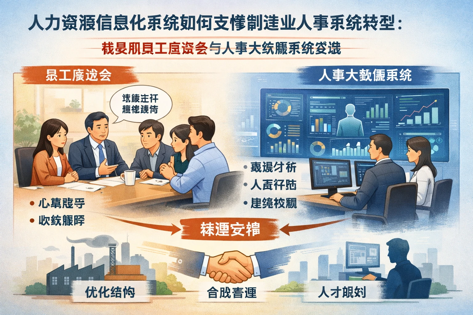 人力资源信息化系统如何支撑制造业人事系统转型：裁员期员工座谈会与人事大数据系统实践