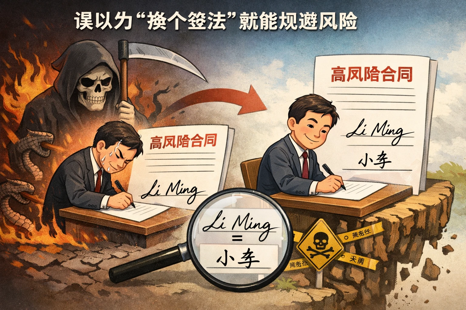 误以为“换个签法”就能规避风险