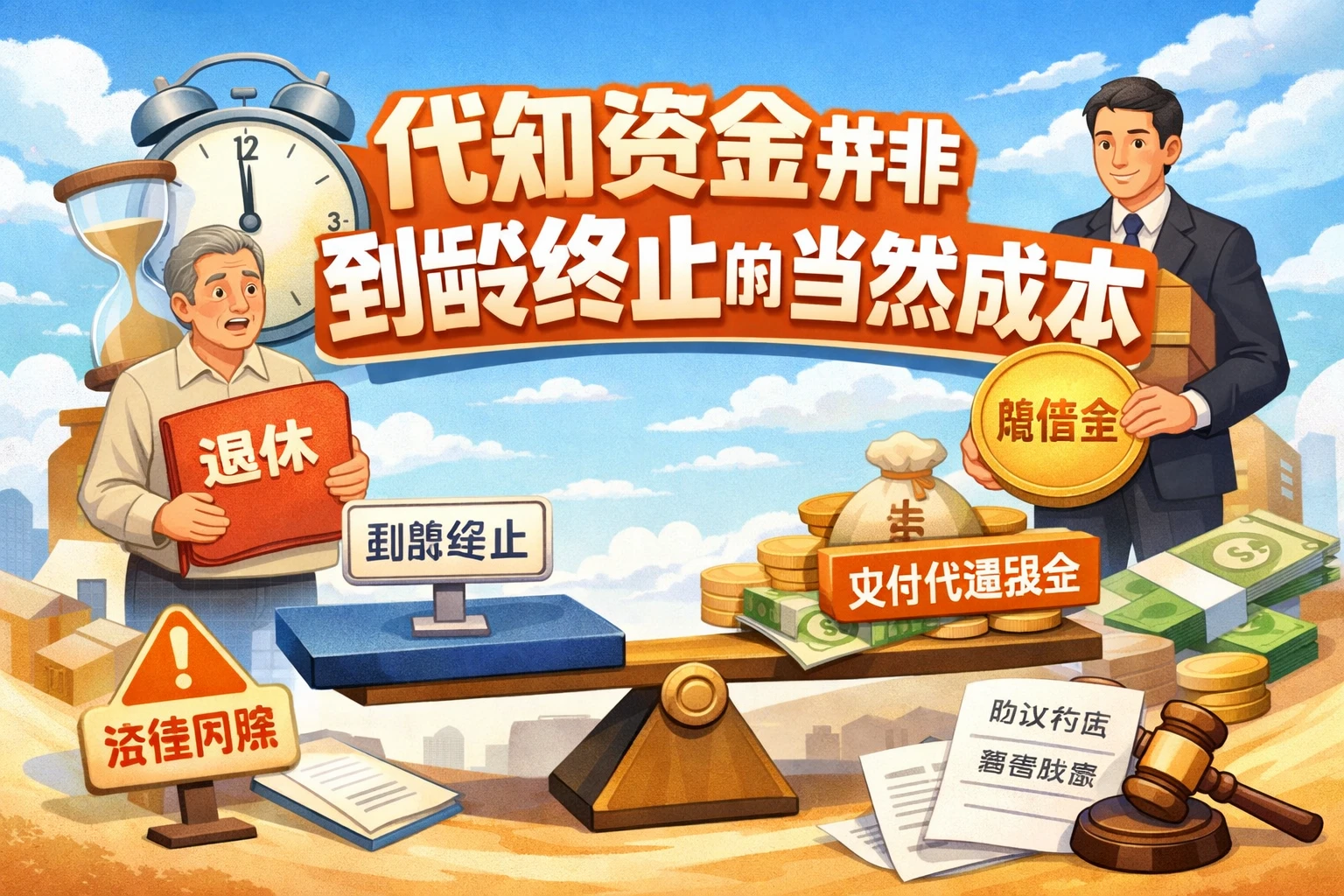 代通知金并非到龄终止的当然成本